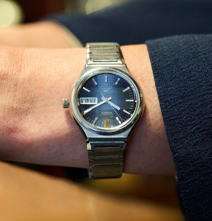 セイコーロードマチックスペシャルブルーグラデーションカットガラス　Seiko Loadmatic Special Blue Gradient Cut Glass