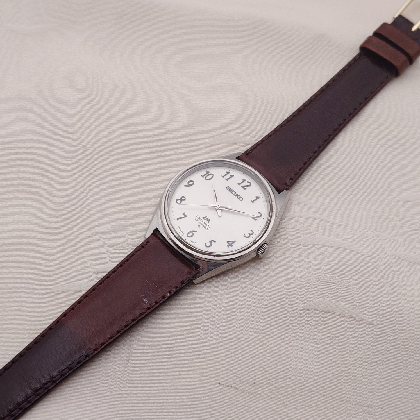 諏訪精工舎製 ロードマティック 植字アラビア ノンデイト 23石　Suwa Seikosha Loadmatic Arabic Typesetting Non-Date 23 Jewels