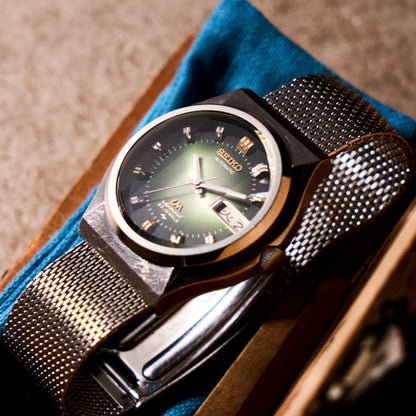 セイコー ロードマチックスペシャル 9面カットガラス グリーンダイヤル　Seiko Loadmatic Special 9-faceted glass Green dial