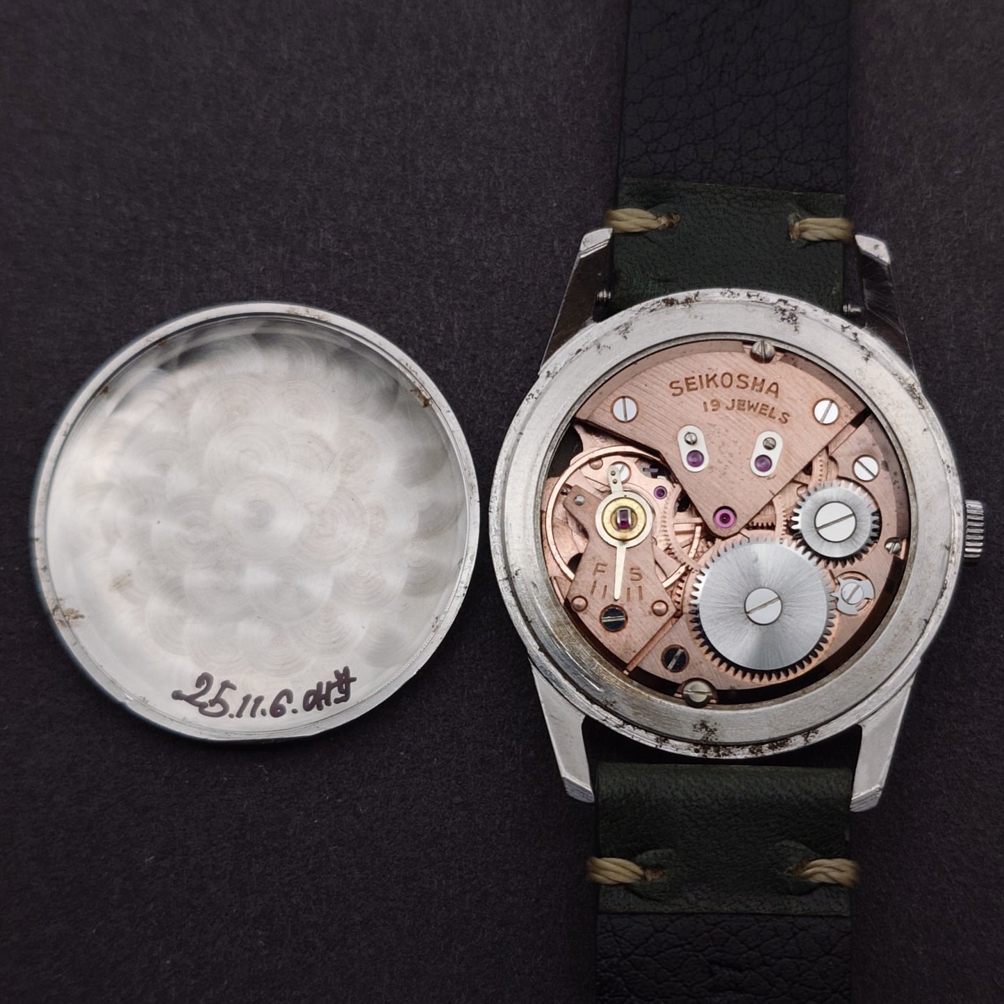 セイコーマーベル 1958年 赤機械 19石　Seiko Marvel 1958 Red Movement, 19 Jewels