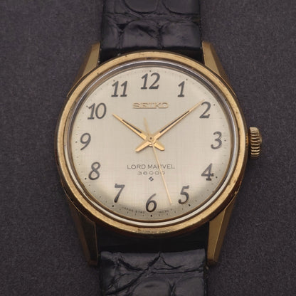 ロードマーベル 1976年製 ハイビートムーヴ ゴールド文字盤　Lord Marvel High Beat Movement Gold Dial