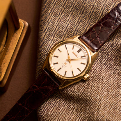 グランドセイコー45GS14金キャップゴールド　Grand Seiko 45GS 14K　Cap Gold