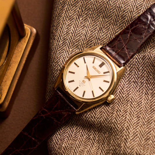 グランドセイコー45GS14金キャップゴールド　Grand Seiko 45GS 14K　Cap Gold