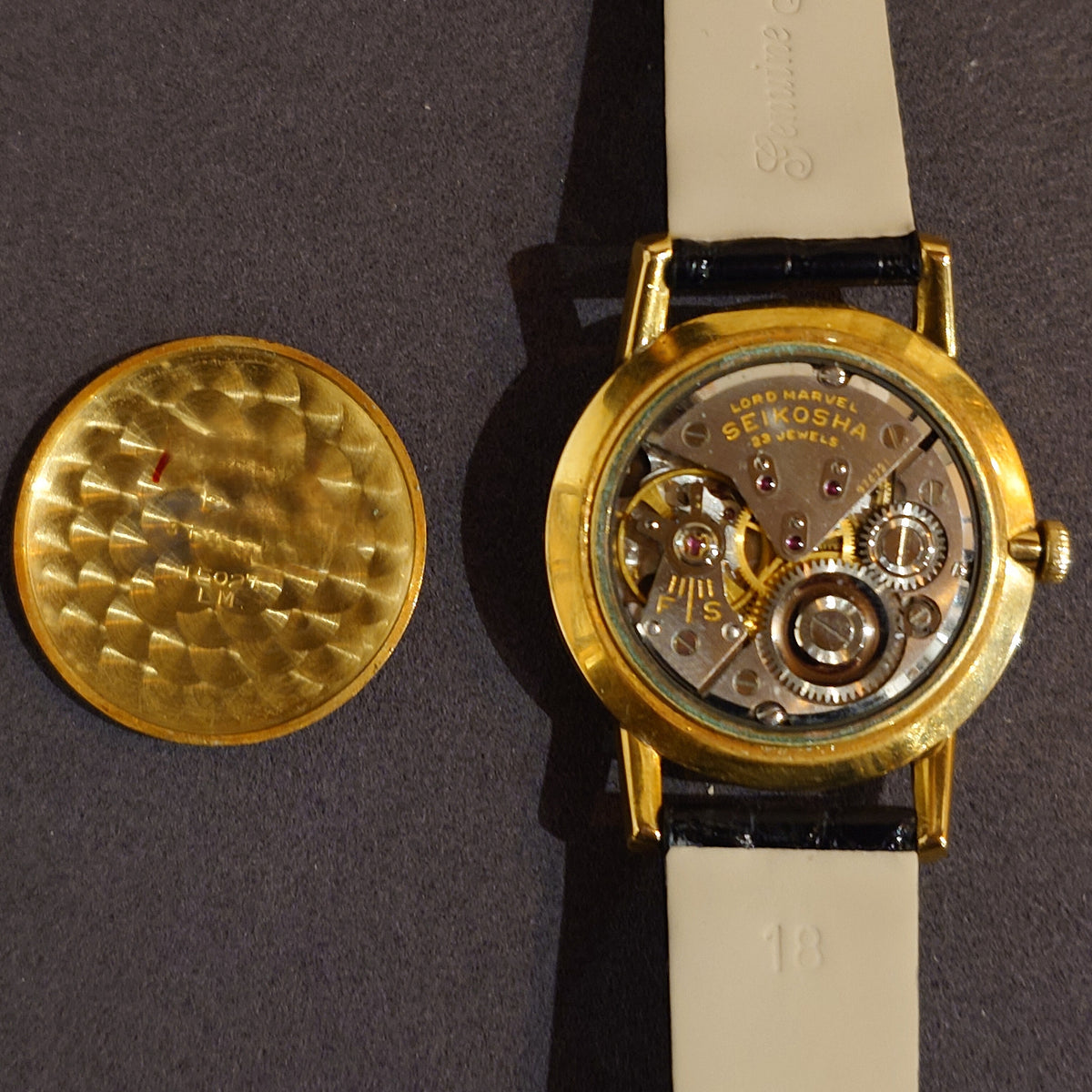 セイコー ロードマーベル18金無垢 SDダイヤル 手巻き　Seiko Lord Marvel 18K Solid Gold SD Dial J14050 Manual Wind