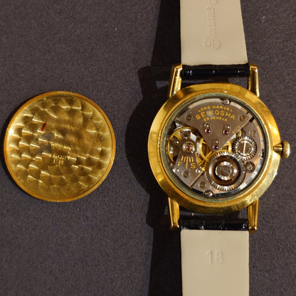 セイコー ロードマーベル18金無垢 SDダイヤル 手巻き　Seiko Lord Marvel 18K Solid Gold SD Dial J14050 Manual Wind