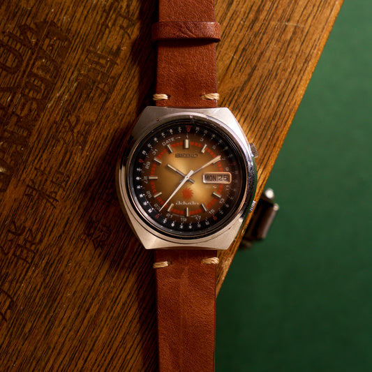 SEIKO アドバン万年カレンダー ブラウンダイヤル自動巻きSEIKO Advan Perpetual Calendar Brown Dial Automati